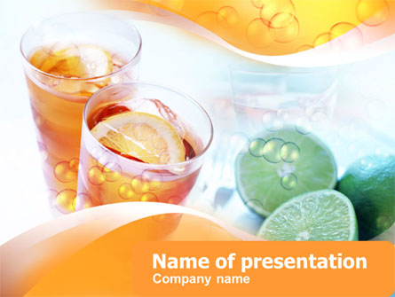 Citrus Juices Presentation Template, Master Slide