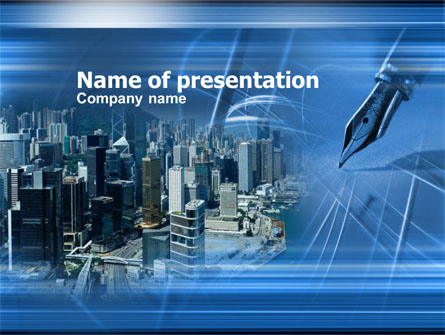 Business City Presentation Template, Master Slide