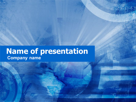 Abstract Blue Map Presentation Template, Master Slide