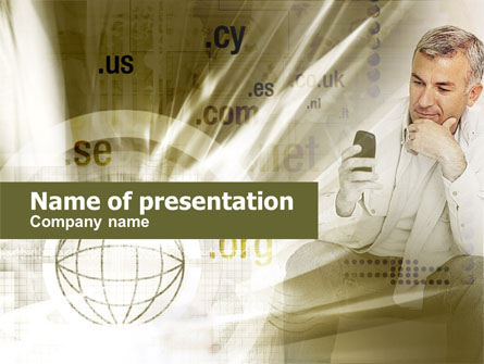 Mobile Internet Presentation Template, Master Slide