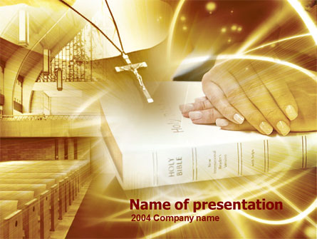 Christianity Triumph Presentation Template, Master Slide