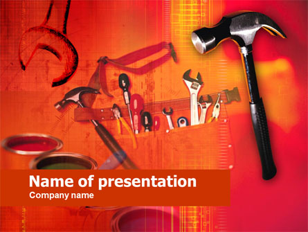 Tools and Instruments Presentation Template, Master Slide