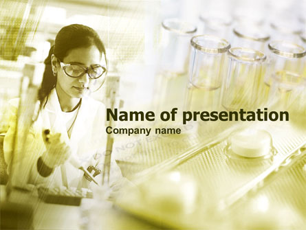 Laboratory Test Presentation Template, Master Slide