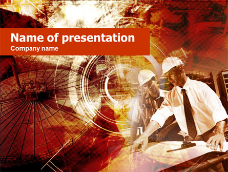 Builders' Meeting In Brown Colors Presentation Template, Master Slide