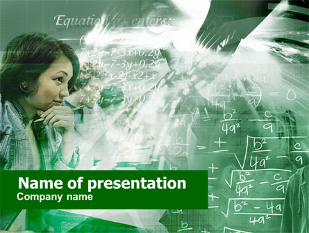 Mathematical Formulas Presentation Template, Master Slide