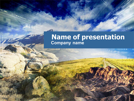 Rocky Landscape Presentation Template, Master Slide