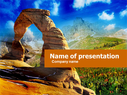 Utah National Park Presentation Template, Master Slide