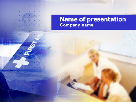 First Aid Guide Presentation Template, Master Slide