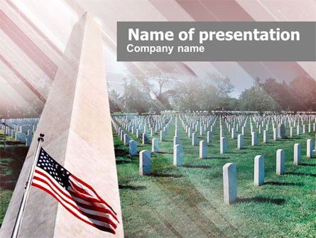 Military Cemetery Presentation Template, Master Slide