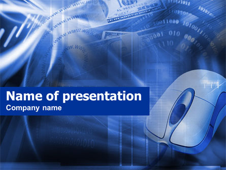 E-Commerce In Blue Colors Presentation Template, Master Slide