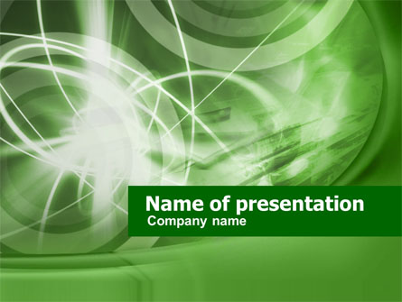 Green Lights Abstract Presentation Template, Master Slide