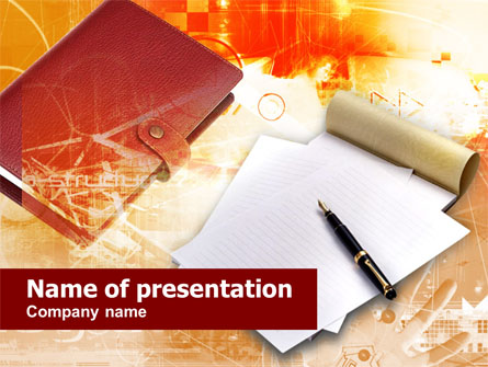 Business Stationery Presentation Template, Master Slide
