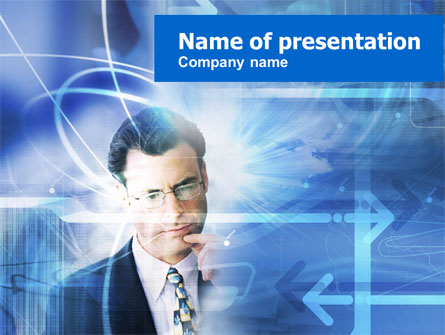 Businessman Thinking Presentation Template, Master Slide