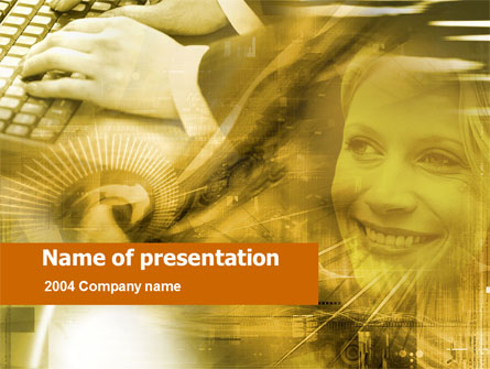 Business Communication Software Presentation Template, Master Slide