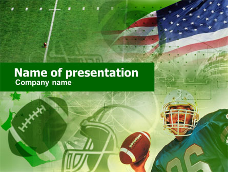 American National Sports Presentation Template, Master Slide