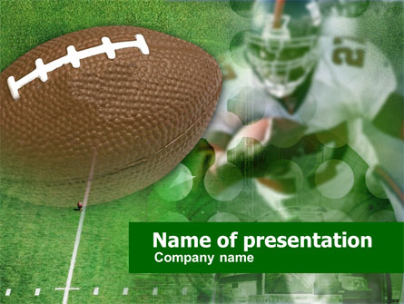 American National Football League Presentation Template, Master Slide