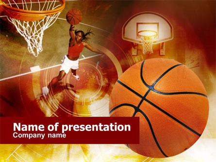 Women's Basketball Presentation Template, Master Slide