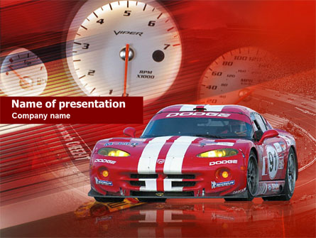 Speed Racer Presentation Template, Master Slide
