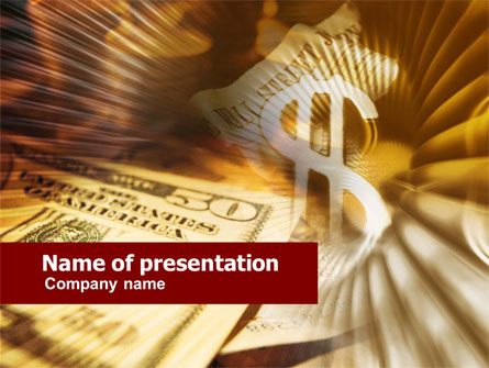 Dollar Investment Presentation Template, Master Slide