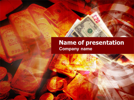 Gold Investment Presentation Template, Master Slide