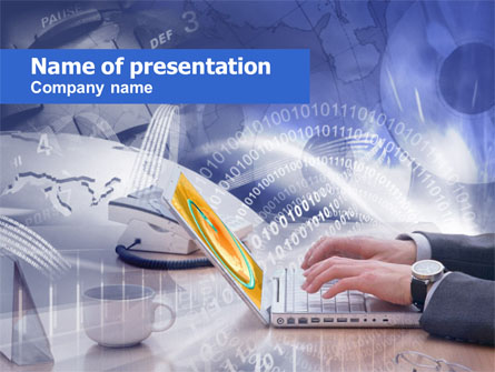 Working In The Net Presentation Template, Master Slide