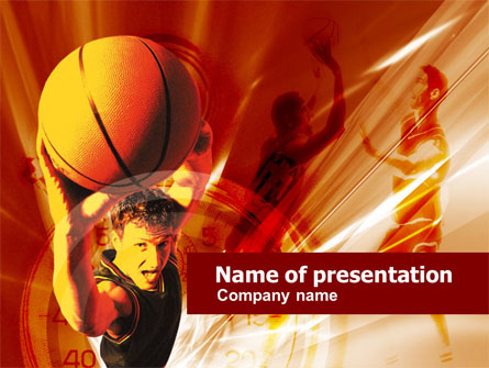 Basketball Drill Presentation Template, Master Slide