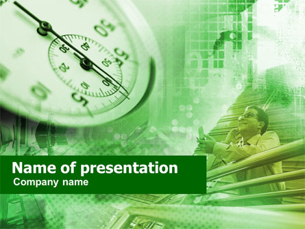 Business Timing Research Presentation Template, Master Slide