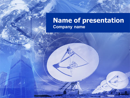 Parabolic Antennas Presentation Template, Master Slide