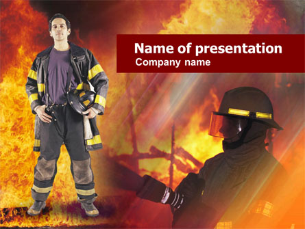 Fireman Free Presentation Template, Master Slide