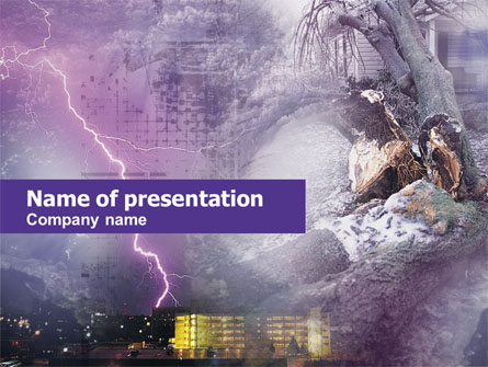 Natural Catastrophes Presentation Template, Master Slide