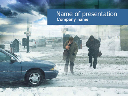 Winter Disaster Presentation Template, Master Slide