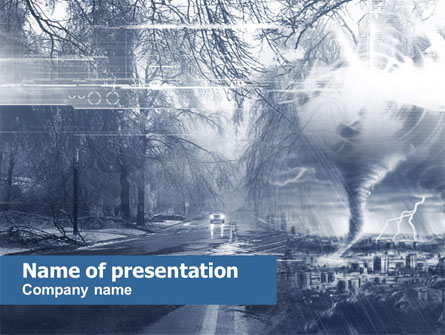 Hurricane Presentation Template, Master Slide