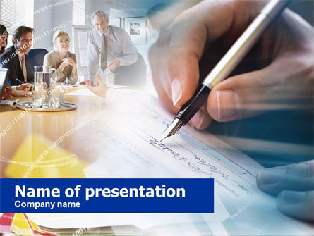 Contract Signing Presentation Template, Master Slide
