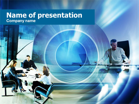 Business Agreement Discussion Presentation Template, Master Slide