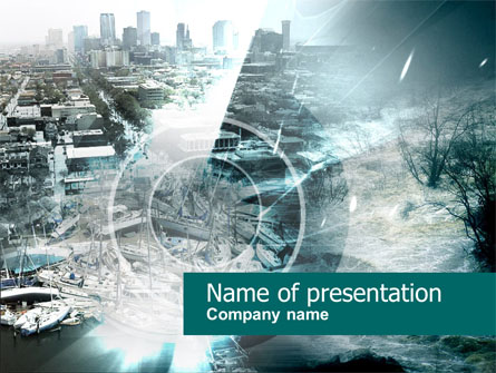 Urban Catastrophe Presentation Template, Master Slide