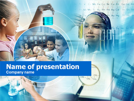 Young Chemists Free Presentation Template, Master Slide