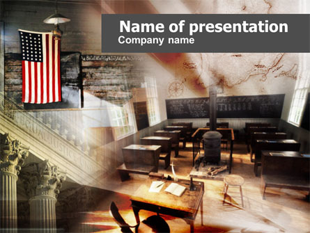 American History Lessons Presentation Template, Master Slide