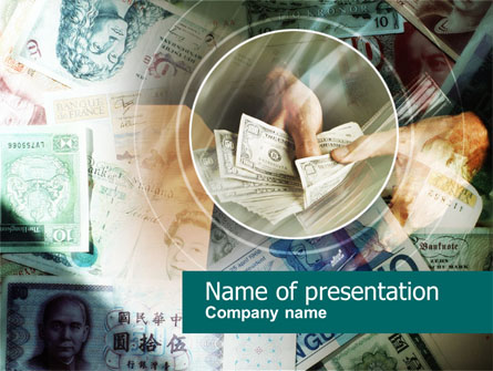 Payments In Cash Presentation Template, Master Slide