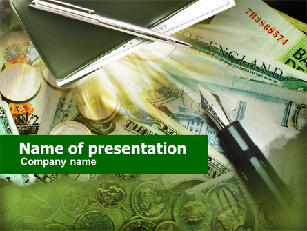 Business Financial Theme Presentation Template, Master Slide