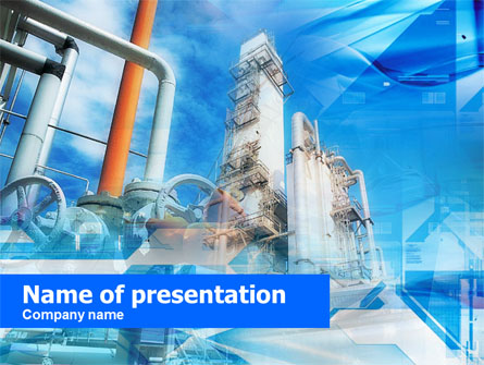 Oil Refinery Presentation Template, Master Slide
