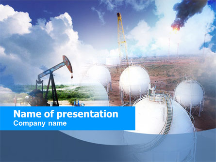 Oil Storage Presentation Template, Master Slide
