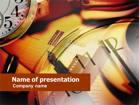 Business Timing And Planning Presentation Template, Master Slide
