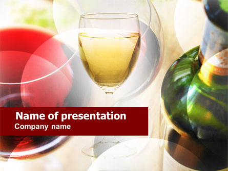 White Wine Degustation Presentation Template, Master Slide