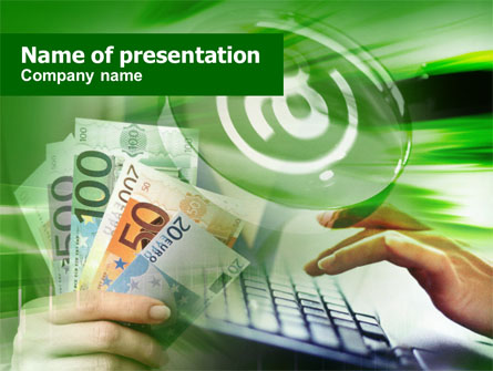 Making Money Online Presentation Template, Master Slide