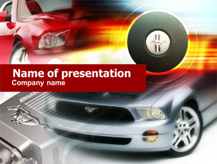 Muscle Car Presentation Template, Master Slide