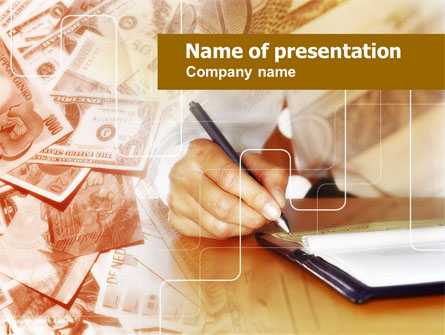 Financial Accounting Presentation Template, Master Slide