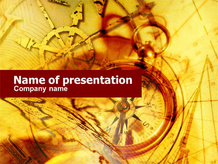 Ancient Compass Presentation Template, Master Slide