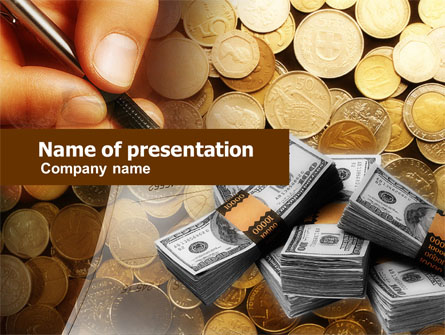 Financial Accountancy Presentation Template, Master Slide