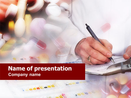 Medical Prescription Presentation Template, Master Slide
