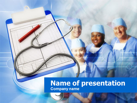 Surgical Team Presentation Template, Master Slide